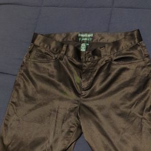 Ralph Lauren silk texture pants